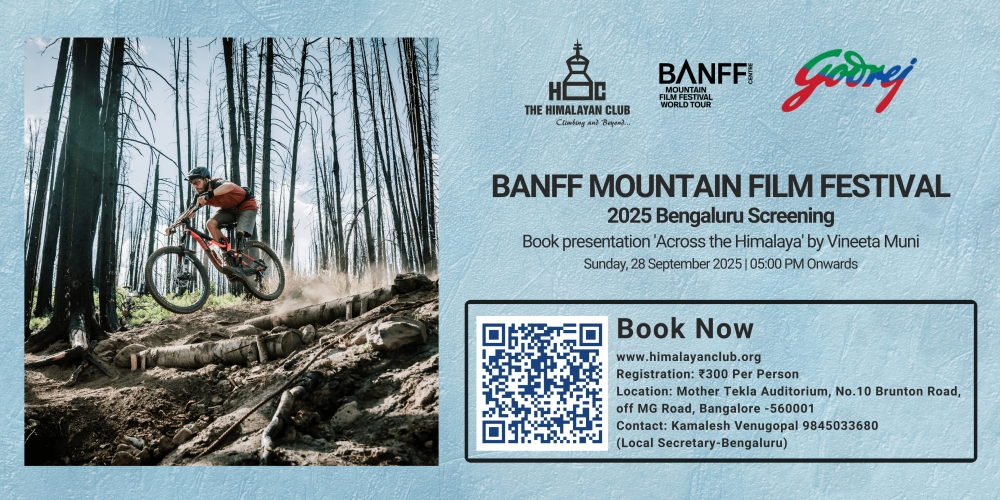 BANFF Mountain Film Festival World Tour – 2025 Bengaluru Screening
